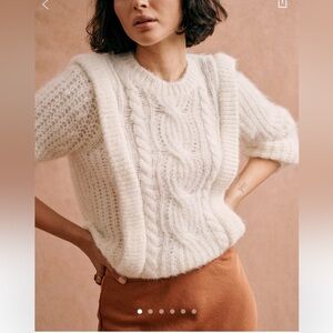 Sezane Prune Jumper in Ecru